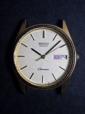 Seiko Chronos Quartz 3-Hand Day-Date 8123-7080 Men's Watch Ae922 Working