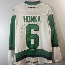 AHL CCM Texas Stars Signed Julius Honka Hockey Jersey Men’s Size Small 
