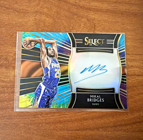 Mikal Bridges [Tie Dye Prizm] #MKB 2018 Panini Select Rookie Signatures card