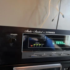 Fisher FM-660 AM/FM Stereo Synthesizer Tuner Tested! Tuner Only, Scratched Top