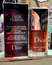 DIOR Vernis Gel Nail Polish in 849 ROUGE CINEMA - Authentic NIB Long Wear