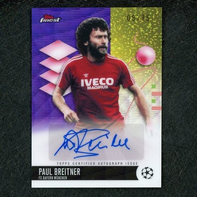2025-26 Topps Finest Paul Breitner Auto Purple Wave Refractor 9/75 ZD8006