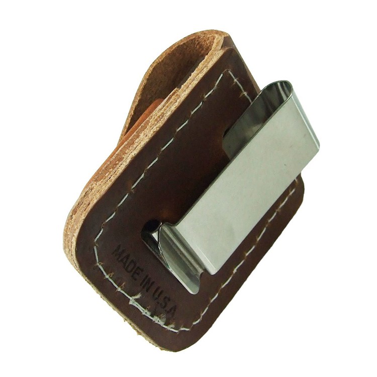 Zippo Lighter Pouch with Clip - Brown