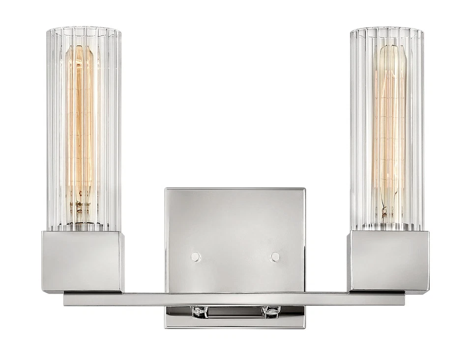 Baño LED de níquel pulido de la colección Xander Foto 2 de 2