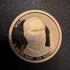 2013-S William McKinley Presidential Dollar Proof PF Coin F7637