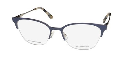LIZ CLAIBORNE L658 CAT-EYE HALF-RIM WOMENS USA DESIGNER EYEGLASS FRAME/GLASSES