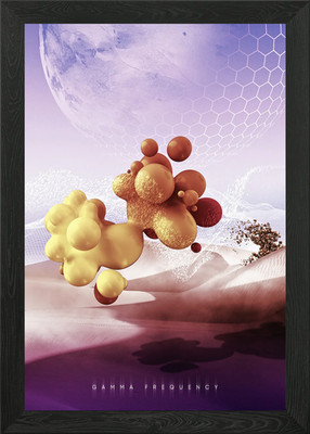 GAMMA FREQUENCY Framed Wall Art Poster Canvas Print Picture