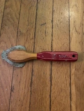 Vintage Red Handled Red Devil Union NJ Deglazing Tool Serrated Blade