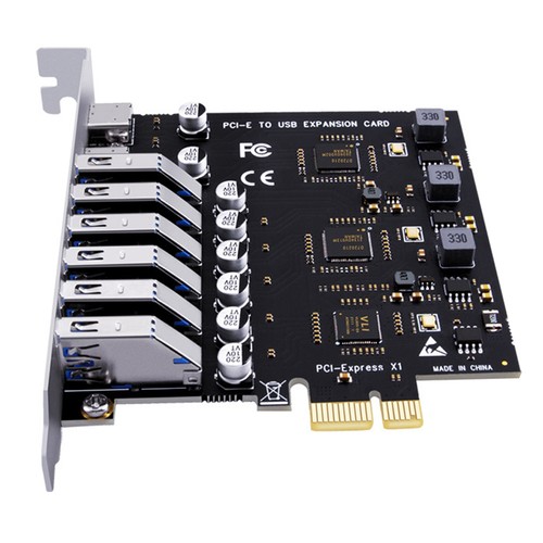 1X(USB 3.2 and Type C PCI-E Expansion Card PCIE to USB Controller 6Port +7816 - Afbeelding 9 van 9