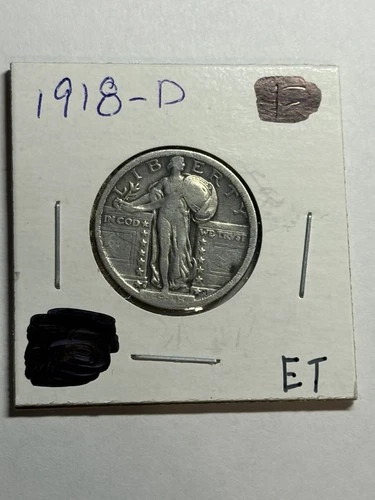 1918-D Standing Liberty Quarter VF Better Date