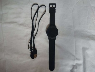 Mobvoi Ticwatch E Model WF12086 Black Smartwatch w/ Charging Cord Untested