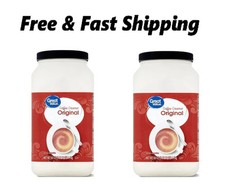 Great Value Original Value Size Coffee Creamer, 60 oz, Shelf-Stable, PACK OF 2 