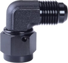 Female to 6AN Male Flare 90 Degree Swivel Hose Fitting Adapter Aluminium Anodize