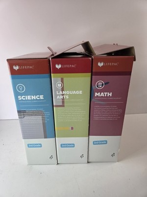 *Read Lifepac Grade 3 Language Arts, Science Math