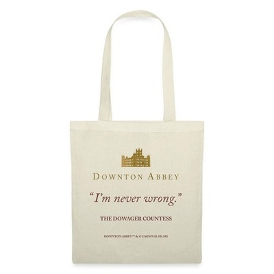 Downton Abbey Violet Crawley I'm Never Wrong Stoffbeutel