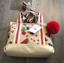 Luv Betsey Betsey Johnson LBADDIE Veggie & Fruit Multi Crossbody + Tomato NWT