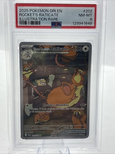 Team Rocket's Raticate graded PSA 8 for sale on eBay