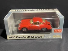 1956 Porsche 356A Red Coupe Die-Cast Model Car - 1:18 Sun Star 1322