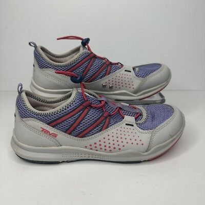 Teva Water Shoes Womens Size Gray Purple Closed Toe Athletic Sneakers 