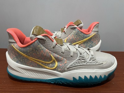 Nike Kyrie Low 4 N7 Basketball Shoes Mens 15 Desert Sand Citron CW3985-005 New
