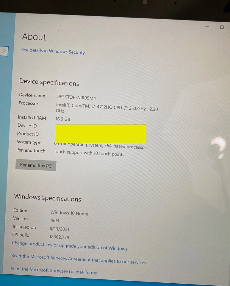 Notebook Dell XPS 15 9530_Intel i7-4712HQ CPU @ 2.30 GHz_16GB RAM_500GB HDD. - Imagem 2 de 4