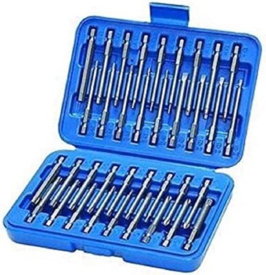 36 Piece Extra Long 3'' Screwdriver Bit Set 1/4 Shank Screwdriver