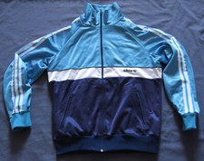 Adidas Jacket Vintage Retro Tracksuit Top Old School Track Jacket Coat 80s S