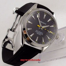 Polisehd 41mm Corgeut Black Dial Sapphire Glass Miyota Automatic Mens Watch C131