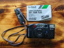 Fuji Discovery 900 Zoom Plus Point  Shoot Film Camera  Manual, HG Cards -Works