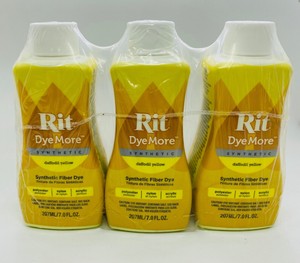 dyemore rit synthetic 207ml daffodil dye liquid fabric yellow