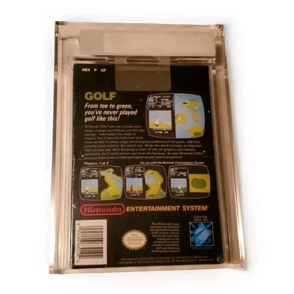 Golf Original Nintendo NES Game 1988 VGA Graded 80+ NEAR MINT CIB