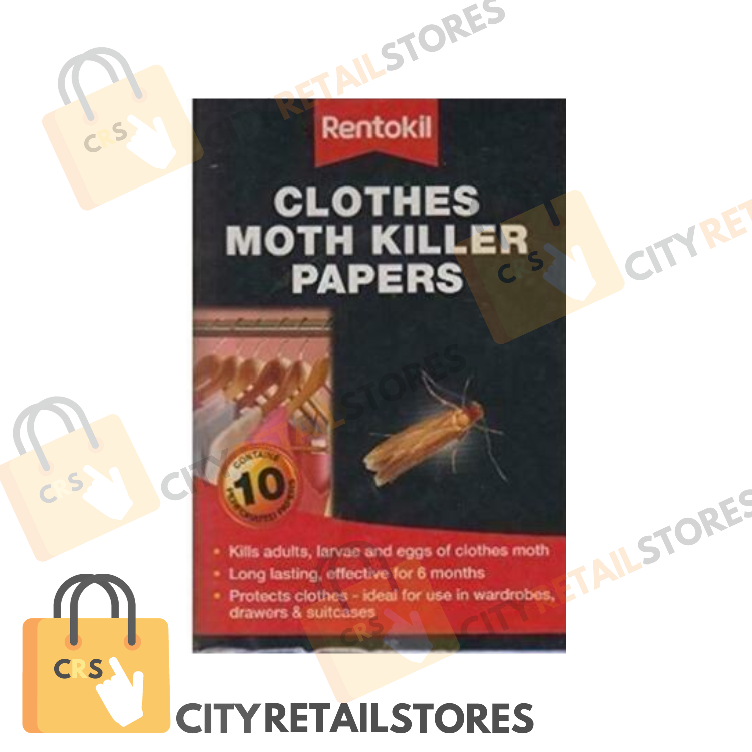 Rentokil+FA115+Clothes+Moth+Killer+Papers++10+Pack for sale online eBay