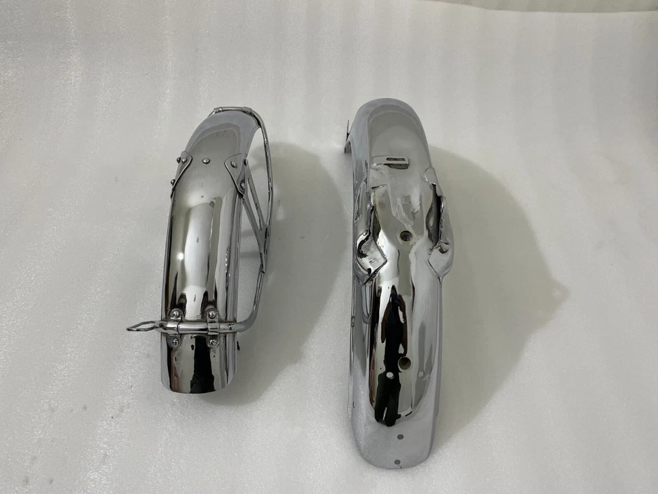 Juego guardabarros delantero y trasero Honda CL50 CL70 Scrambler acero cromado |Apto para Foto 2 de 4