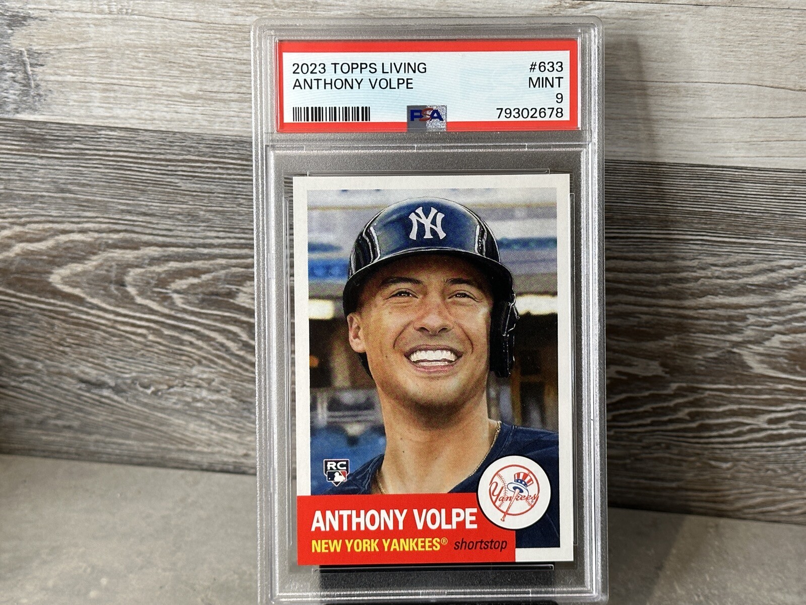 2023 TOPPS LIVING SET ANTHONY VOLPE #633 YANKEES ROOKIE PSA 9 #79302678