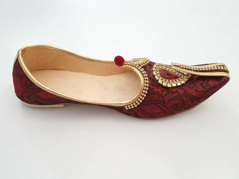 Men Mojari Sherwani Wedding Mojari Handmade Jutti Indian Groom Mojari Shoes - Image 2 of 4