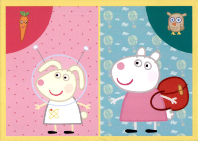 Panini Peppa Pig Wutz Spiele mit Gegensätzen Karte C23