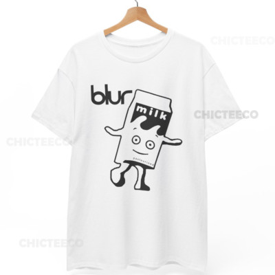 Blur Milky T-Shirt Coffee & TV Britpop 90s Music Funny Retro Unisex Tee