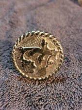 Saddle Concho Floral rope edge  screw in 1  1/2 in 