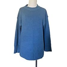 Ann Taylor Womens Sweater sz XS Blue Classic Knit