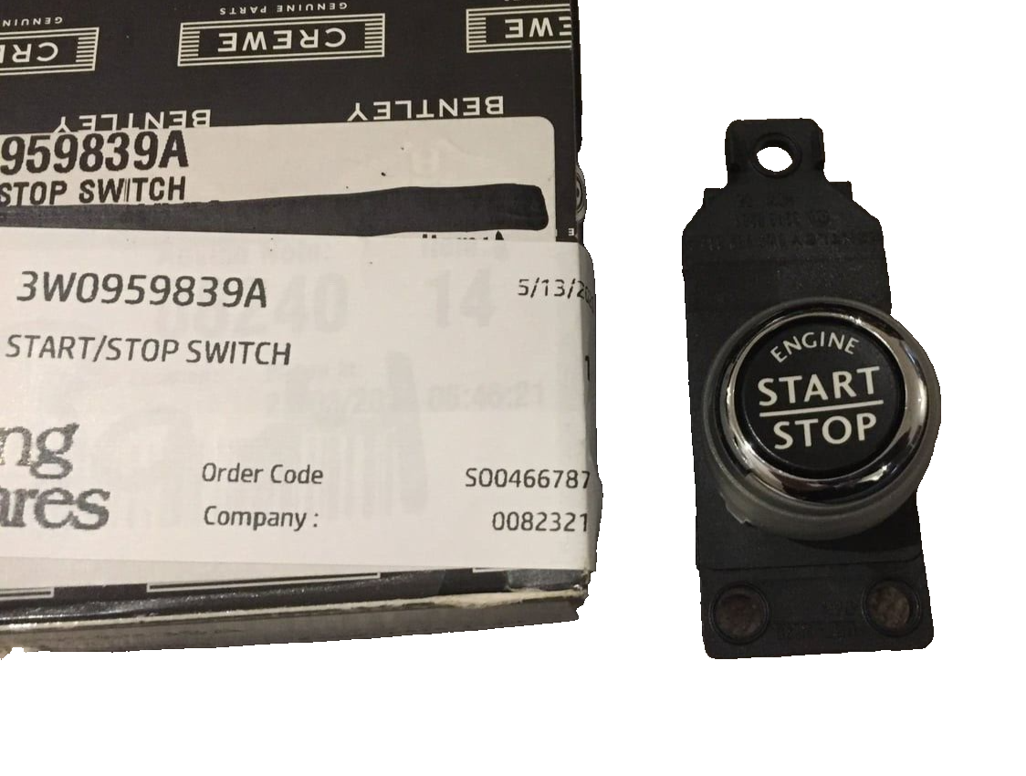 BENTLEY CONTINENTAL GT Flying Spur Start Stop Ignition Switch with