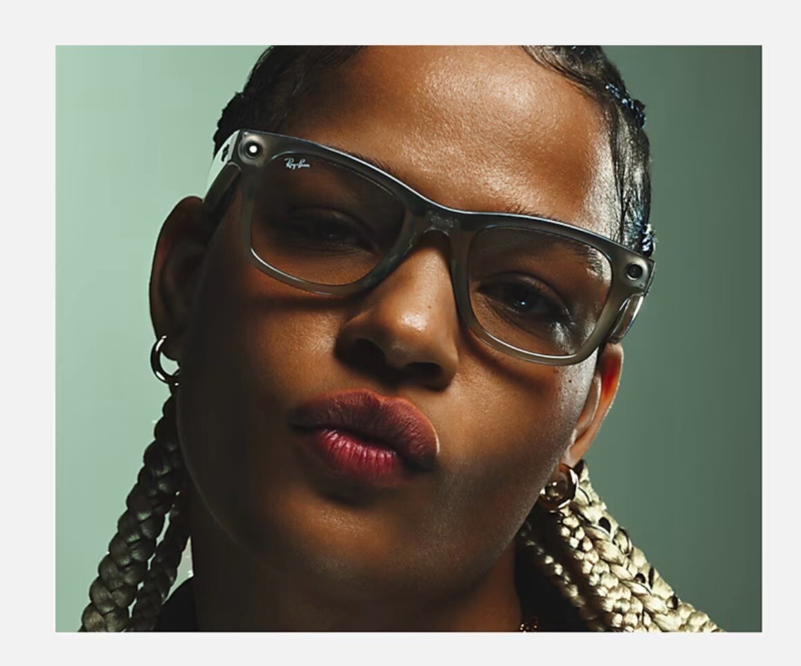 RAY-BAN Meta Wayfarer RW4008 Smart Sunglasses Stone/ Red