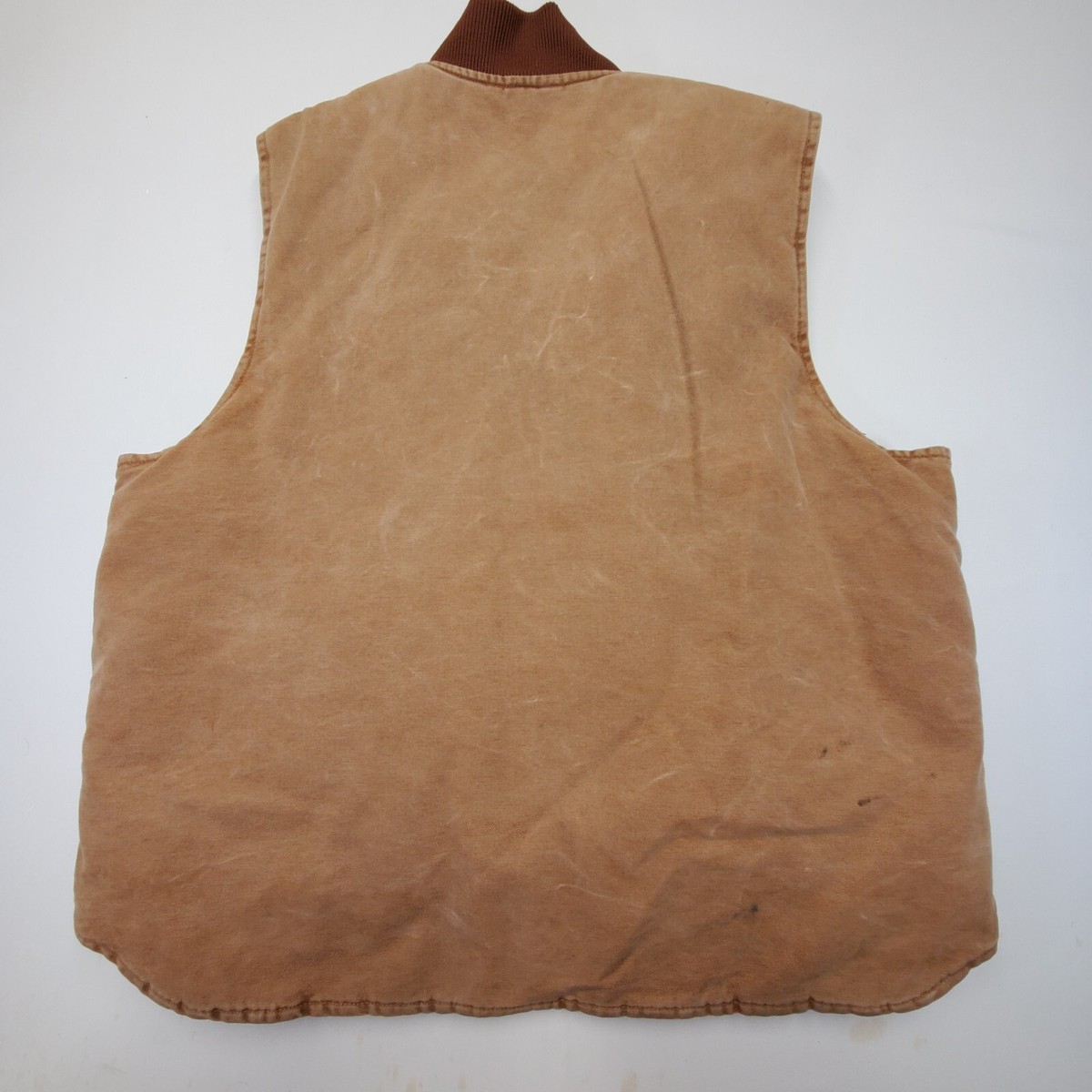 Vintage Carhartt Vest 2XL XXL V02BRN Duck Canvas Vest
