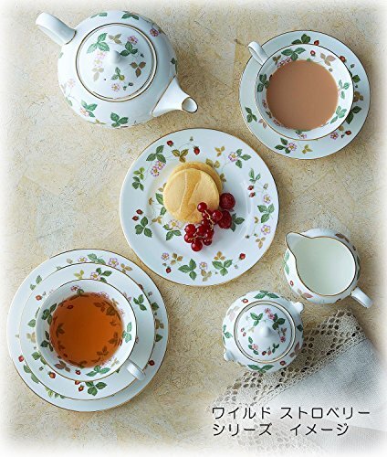 Wedgwood Bone China Wild Strawberry Pair Coffee Cup & Saucer (Delphi) 1053377 - Picture 7 of 7