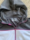 Under Armour Woman S All Season Gear Loose Hoodie Full Zip Gray White Pink