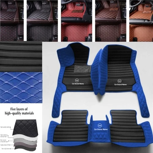 Car Floor Mats Fit Ford All Series Rug Auto Waterproof Carpets PU Leather Custom - Imagen 35 de 43