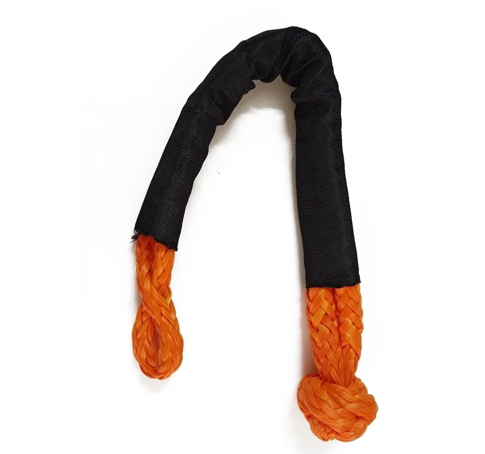 1 pacote de corda sintética macia 55000 lb força de quebra alça de reboque de recuperação - Imagem 4 de 4