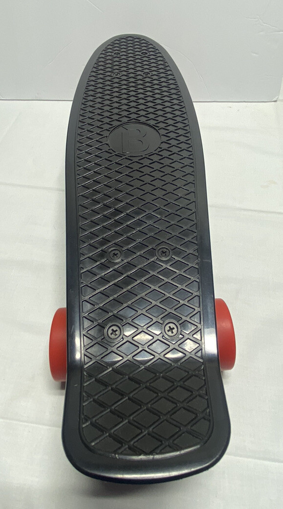 22'' Skateboard Deck Cruiser Black red Wheels marked 