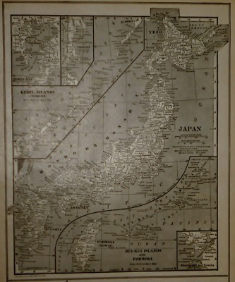 「紀伊国海部郡 加太浦淡島神社図」彩色木版刷り 1枚|古地図 和本和歌山県 神道 紀伊国海部郡 加太浦淡島神社図」彩色木版刷り 1枚|古