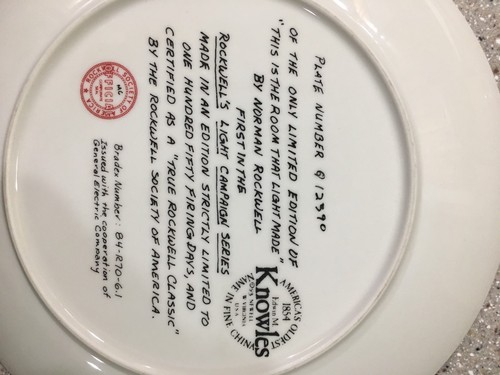 Norman Rockwell Collector Plate Edwin M Knowles Fine China - Bild 3 von 12