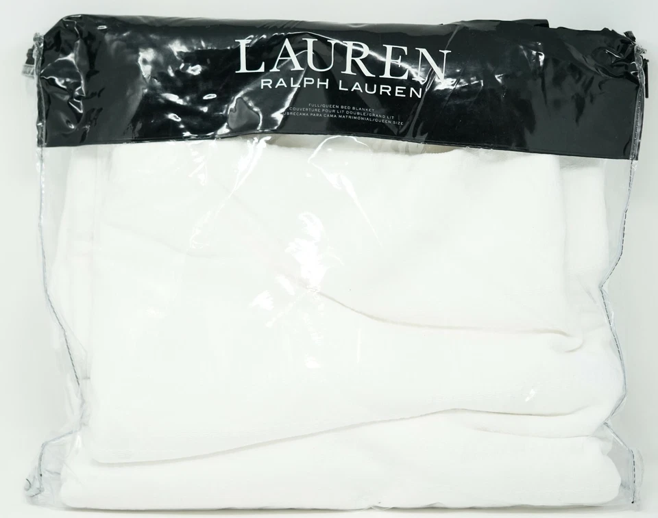 Manta de cama tejida con textura de algodón Lauren Ralph Lauren - COMPLETA / QUEEN - Natural
